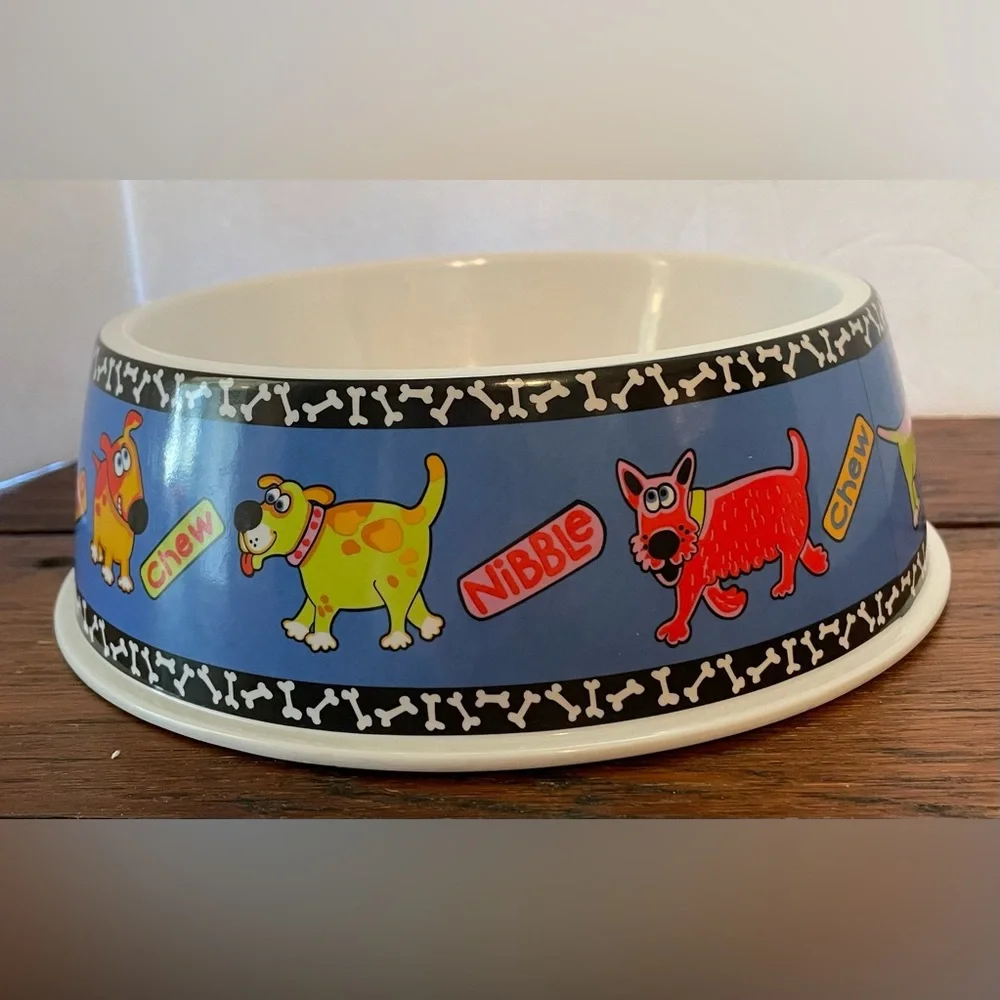 Fat Cat Inc. Doggy Hoots Pet Dog Cat Bowl Medium